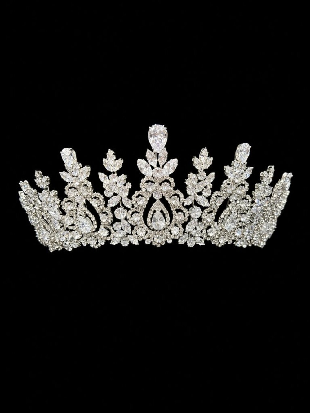 MC486 Silver Quinceañera Crown